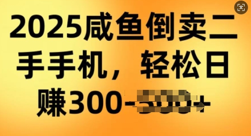 2025闲鱼倒卖二手手机，高客单，高利润，轻松日入3张-灰子网创