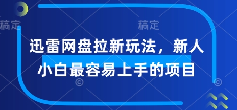 迅雷网盘拉新玩法，新人小白最容易上手的项目-灰子网创